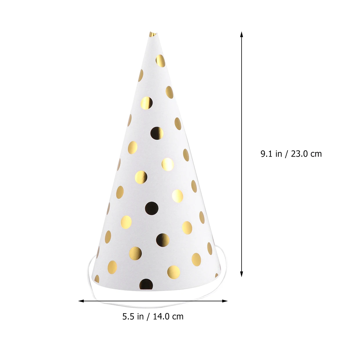 

10Pcs Childrens Party Hats Gilding Stripe Design Stay on Head Without Sliding Off Perfect for Birthday Celebrations