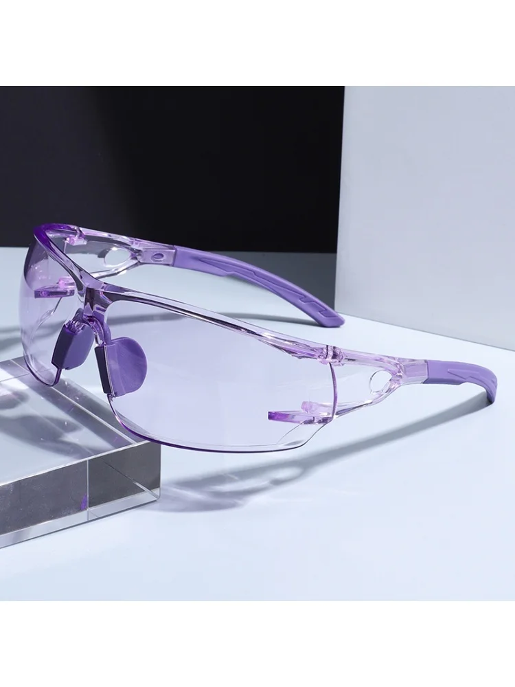 AliExpress NONE Transparent Colorful Safety Glasses, Unisex Anti-Fog Work Goggles, Suitable for Construction, Lab, Cycling and Outdoor Sports
