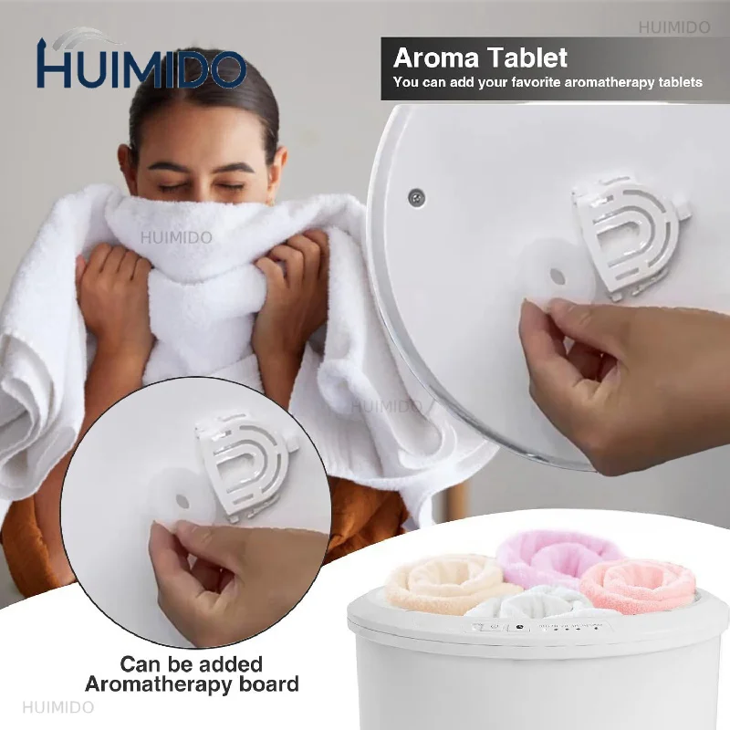 20L Towel Warmer Bucket Hotel SPA Towels Heating Ultraviolet Sterilization Portable Round Container Beauty Home Towel Bucket