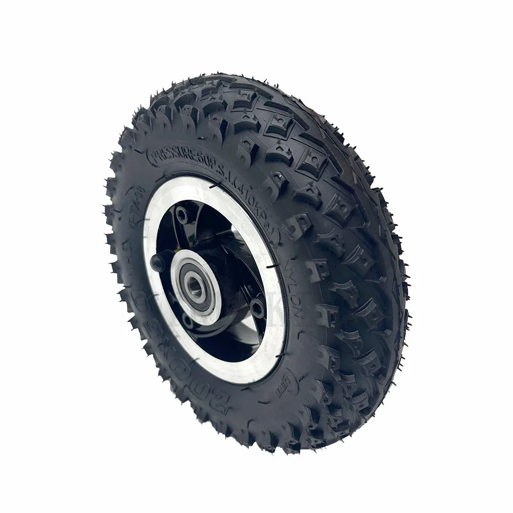 High Quality 200x50 Off-road Wheel Tire 8 Inch 200*50 Inner Outer Tyre with Alloy Hub Rim for Electric Scooter Accessories