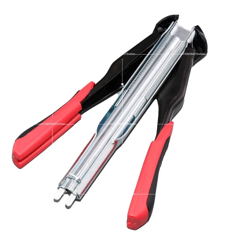 Hog Ring Pliers SR8 with 2500pcs Galvanized Steel Hog Rings for Auto Feed Fence Fastener Staple Plier Nailer for Pigpen Birdcage