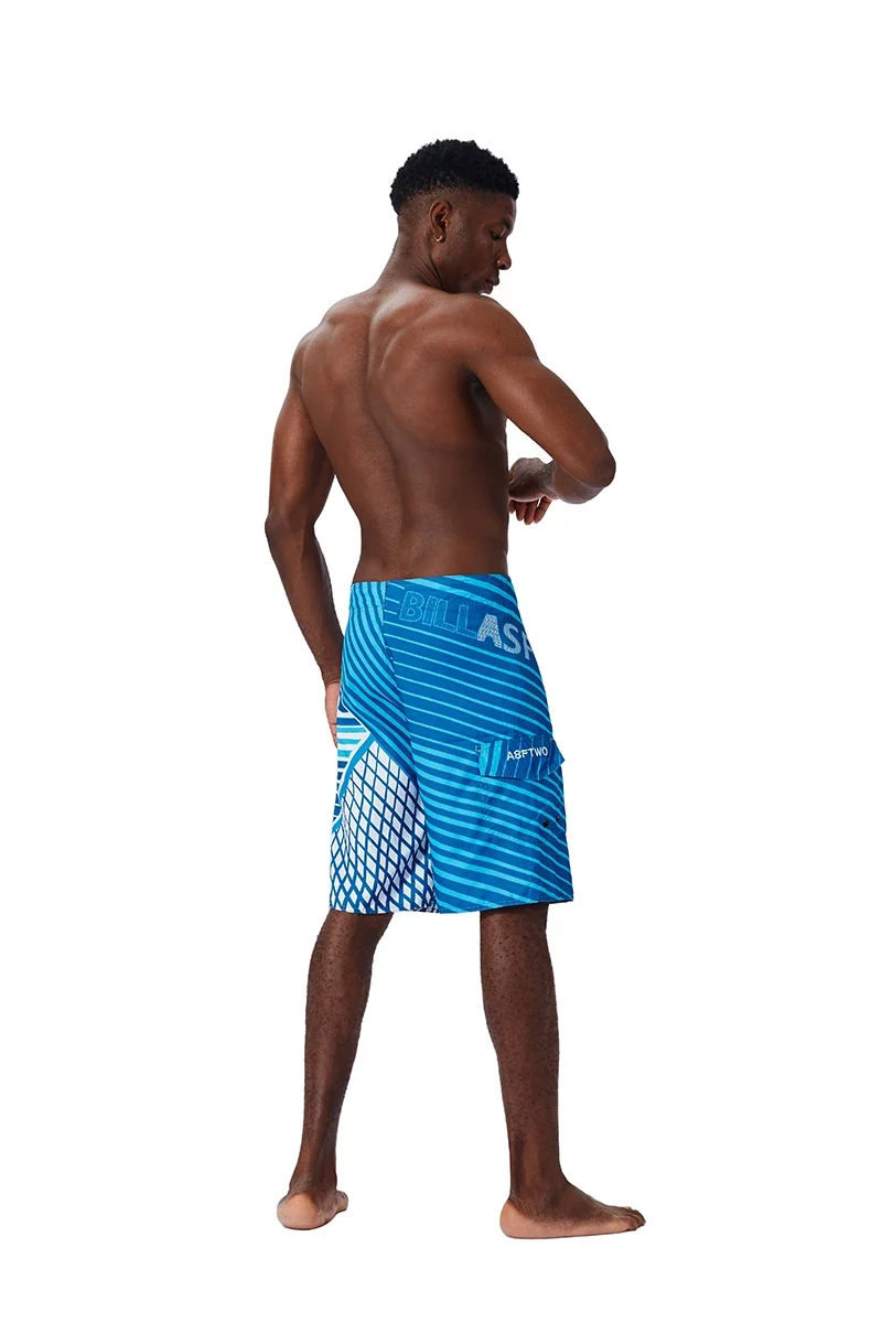Sommer-Shorts für Herren in den Größen 30-44, lässige, atmungsaktive Jogging- und Fitnesshosen, lockere bedruckte Boardshorts, Surf- und Strandhosen, Badehosen – Detail 17