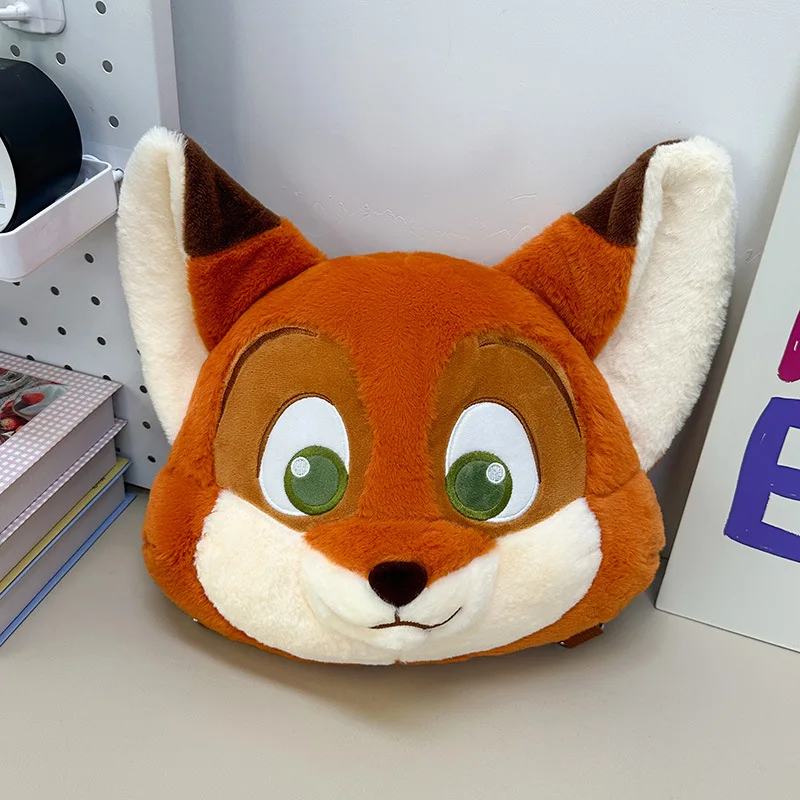 New Zootopia Girls Casual Plush Bag Cartoon Nick Wilde Large-capacity Travel Portable Storage Backpack Holiday Gifts Commuting