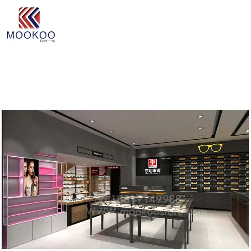 custom.Direct Factory Sale Glass Wooden Display Cabinet Eyeglass Retail Store Display Racks