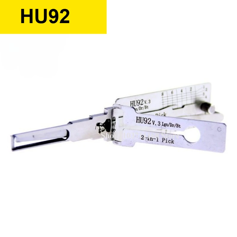 1pcs Key Decoder Lishi 2 in1 HU92 Locksmith Tools for Car Lock Auto Pick and For BMW Mini Cooper for Bmw Ganzua Lockpicking
