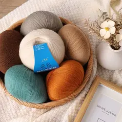 50g Soft Baby Hand-knitted Cashmere Yarn Wool Blended Cashmere Mongolian Cashmere Knitting Yarn Ball Wool Yarny
