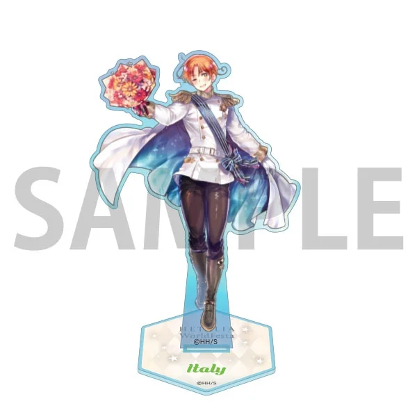 Hetalia Axis Powers Italy Germany China America Flowers 15CM Acrylic Stand Keychain 2026 New Anime Stand Desktop Ornament Gift