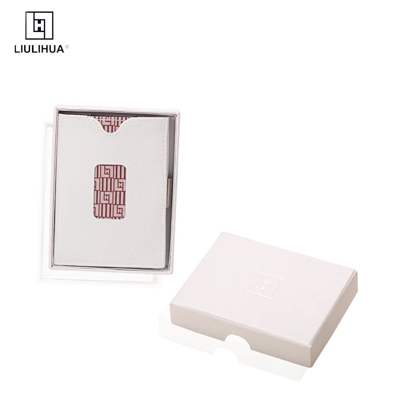 

LLH ultra thin RFID card bag young men's and women's business three fold Wallet fashion simple Wallet