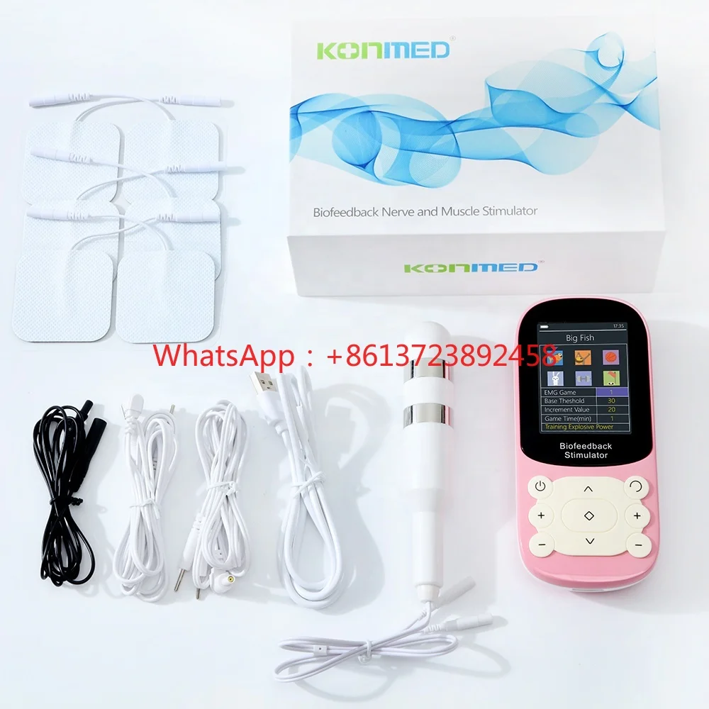 EMG Biofeedback Medical Stimulator With Vaginal Probe And Anal Probe Kegel Exercise Pelvic Floor Muscle Strengthening Toner