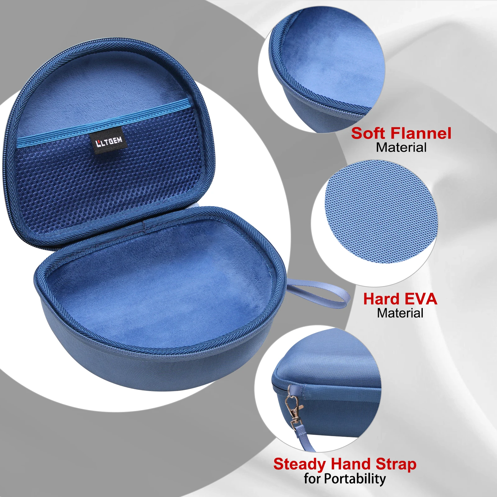 EVA Hard Case for Beats Studio Pro/3 Solo 4/3/2 and TOZO HT2 On-Ear Bluetooth Headphones Protective Carrying Bag(only case!!!)