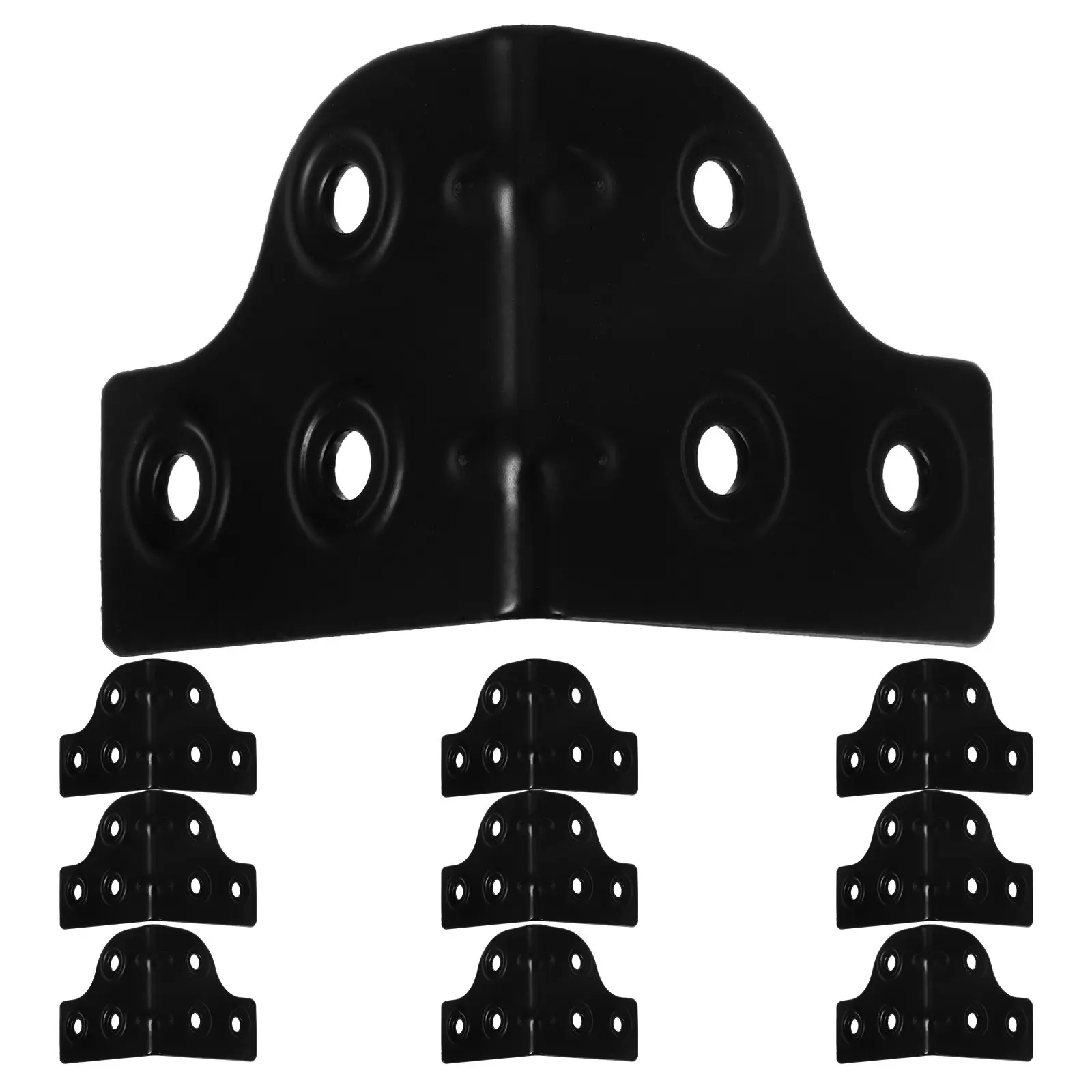 12Pcs Stylish Electroplated Metal Corner Trim L Shaped Edge Guards for Wooden Boxes Cabinets Storage Containers Furniture Corner