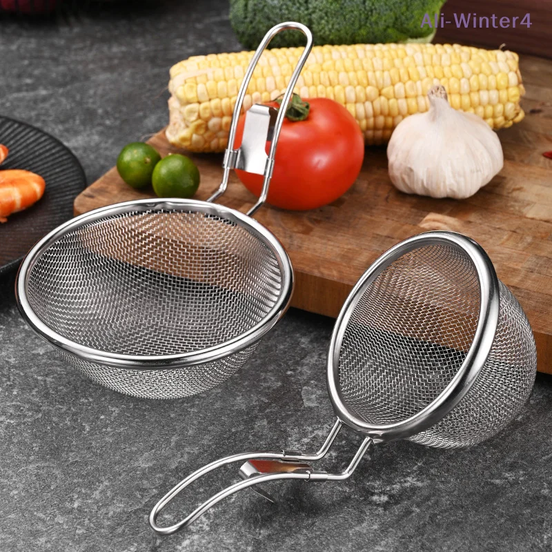 

【Winter4】Stainless Steel Hot Pot Strainer Cooking Surface Strainer Lo Mein Strainer Hot Pot Meat Boiling Spicy Hot Pot With Hook