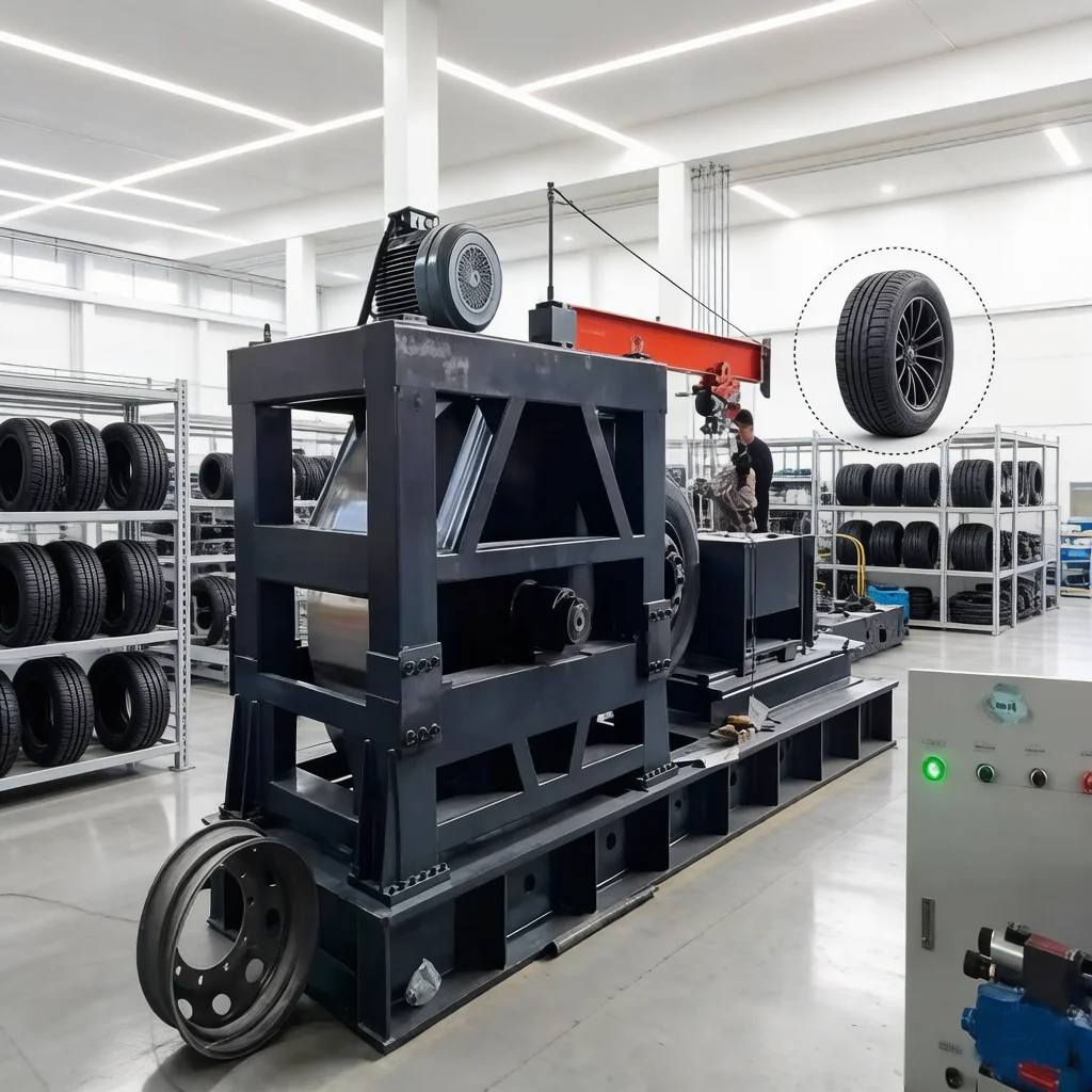 Versatile Tire Testing Machine Vehicle Parts Testing Machine Fatigue & Durability Test CE Certified - Customizable