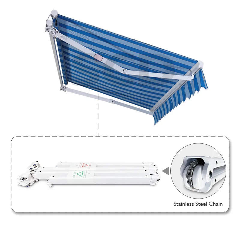 

European style exit awning telescopic electric awning balcony courtyard telescopic