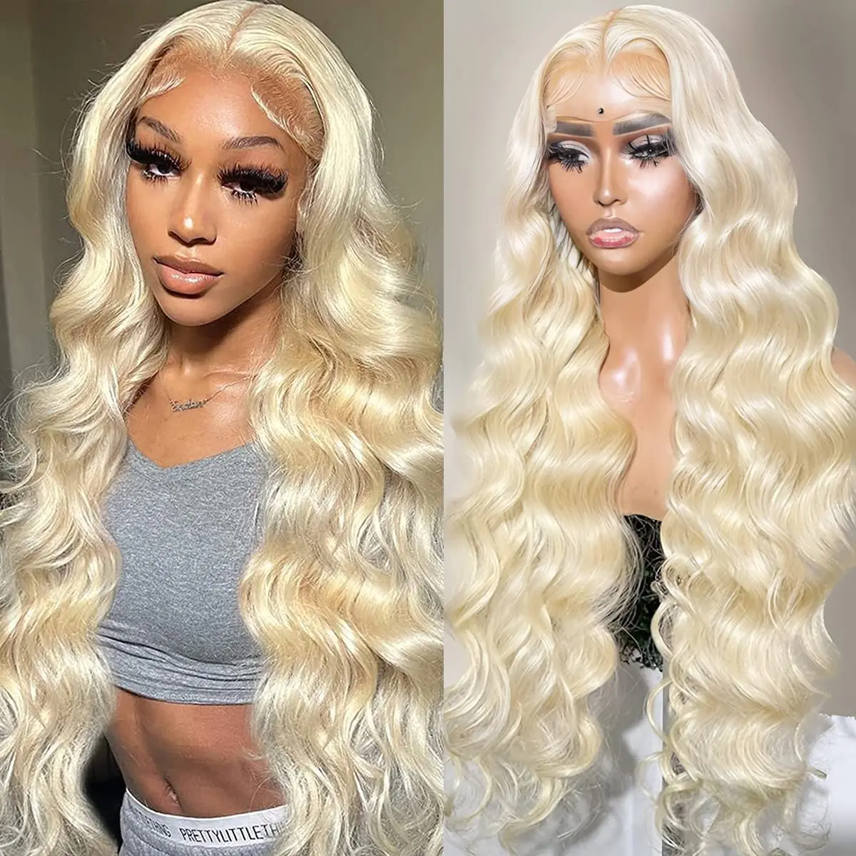 613 Human Hair 13x4 Lace Front Frontal Wig Body Wave Transparent 13x6 Frontal Wigs For Women 4x4 Closure Wig 36 38 40 42 Inches