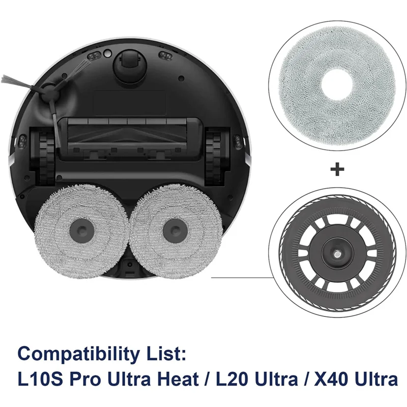 AF93-Wymienne płytki mopa do części do odkurzacza robota Dreame L10S Pro Ultra Heat, L20 Ultra, X40 Ultra