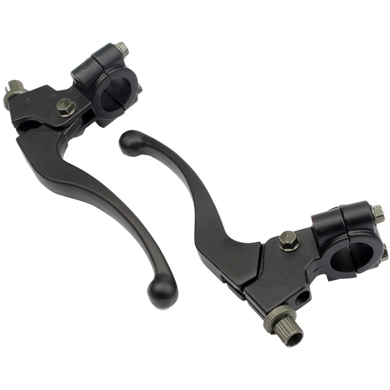 Motorcycle Brake Cable Clutch Lever 7/8\'\' 22mm Mount for Honda CRF50 XR50 Kawasaki Suzuki Scooter Dirt Bike Scootor 2pcs