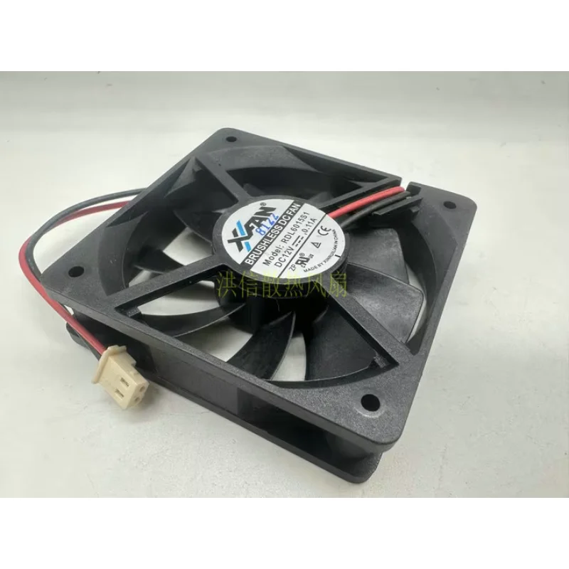 XFAN RDL6015S1 DC 12V 0.11A 60x60x15mm 2-Wire Server Cooling Fan