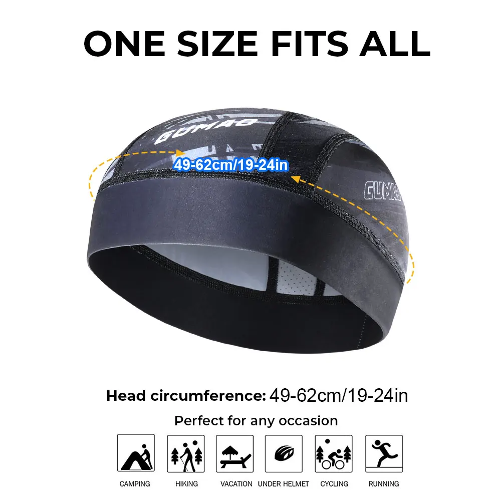 Summer Quick Dry Cycling Cap Anti-UV Hat Running Bicycle Headwear Helmet Liner Outdoor Sports Riding Bike Beanies Hats Men Women