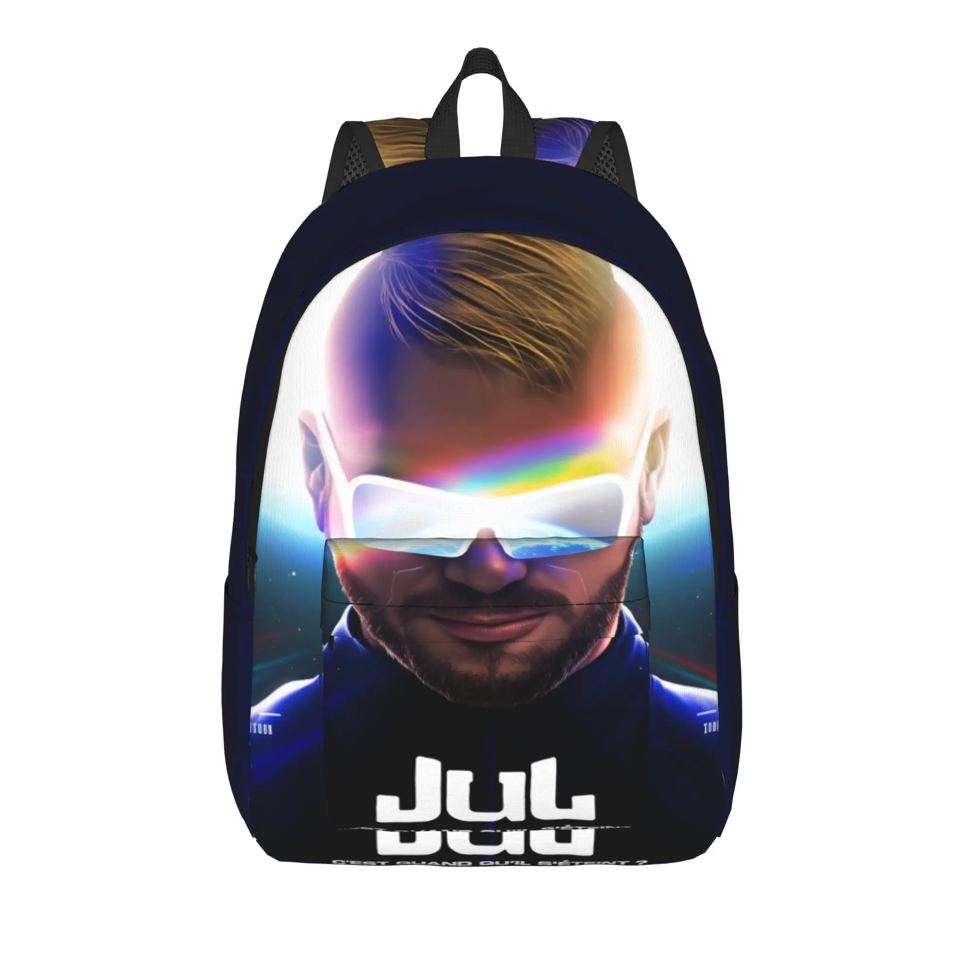 Rapper JuL Lol Backpack Boy  Big Backpacks Polyester Elegant High School Bags Travel Design Rucksack