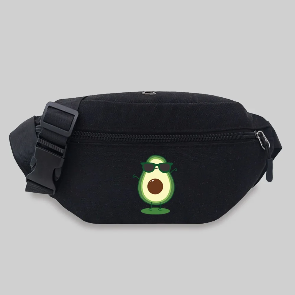 2022 Women\'s Waist Bag Men Chest Messenger Bags Outdoor Sport Crossbody Bag Avocado Series Pattern Travel Phone Purses Belt Bag