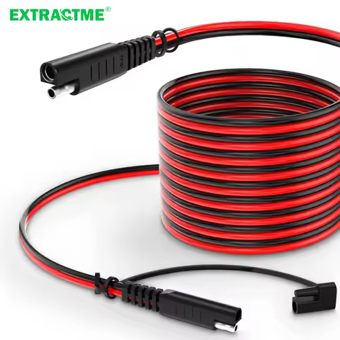 Extractme 14AWG SAE to SAE Extension Cable SAE Power Connector for Car RV Motorcycle Solar Panel SAE Plug Battery Charging Cable