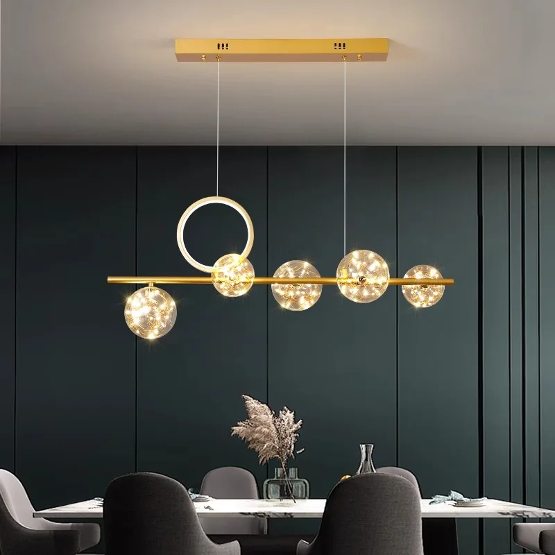 Modern LED Chandeliers para Home Decor, Luzes penduradas, Sala de estar, Sala de jantar, Iluminação interior