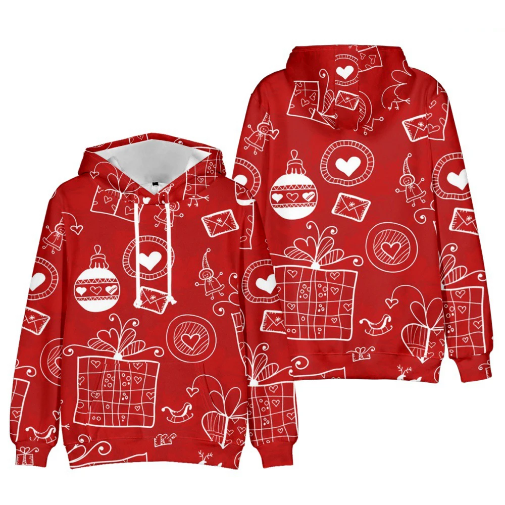 

Christmas Gift Festival Hoodie Fashion Hoodies Long Sleeve Pullovers Vintage Tops Casual Harajuku Men's Clothing New Year