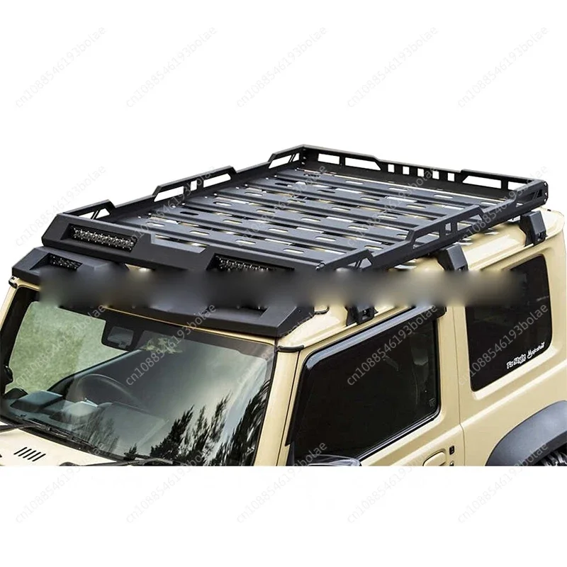 Roof Rack With light bar For Suzuki Jimny Luggage Carrier JB74 SUV roof modified luggage rack