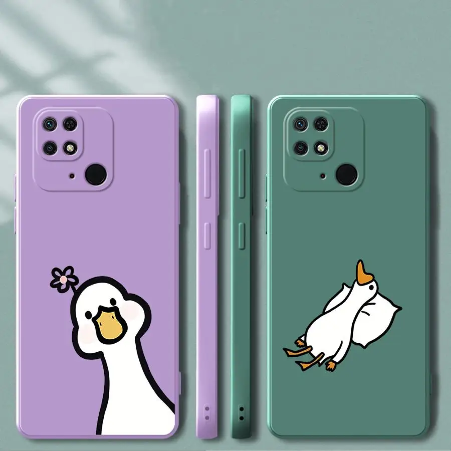 

Чехол для телефона Xiaomi Redmi K40 A3x 10 13C A2 14C 12C 9 8 K60 A1, мягкий чехол, милый чехол DUCK
