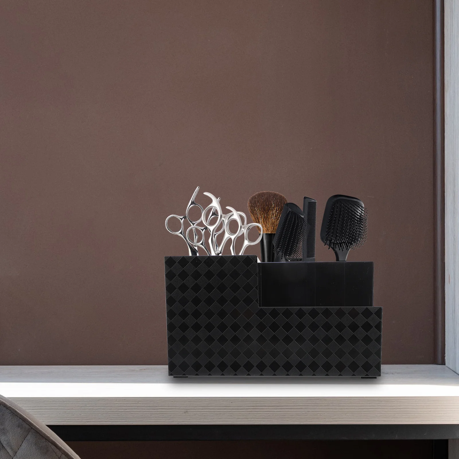 Hairdressing Scissor Holder Practical Haircut Tool Storage Box Multifunctional Haircut Organizer Comb Holder Hairdressing Box