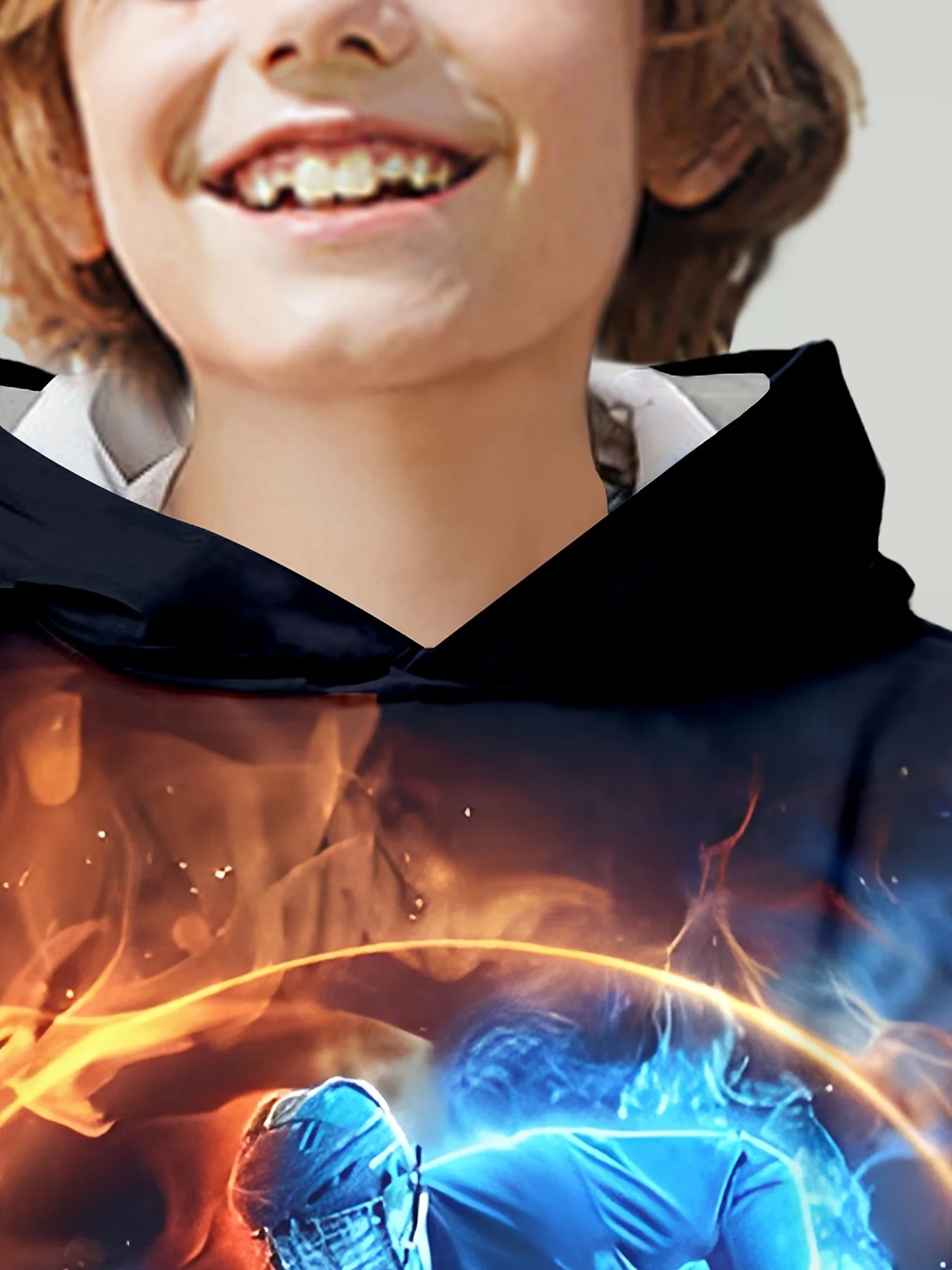 Boys' Ice Hockey 3D Print Hoodie  Stylish & Comfy Active Sweatshirt with Pocket Perfect for Spring/Fall Outdoor Play