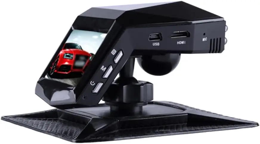 1080P 170 °   كاميرا لوحة قيادة السيارة بزاوية واسعة مع رؤية ليلية وموزع للعلاج العطري