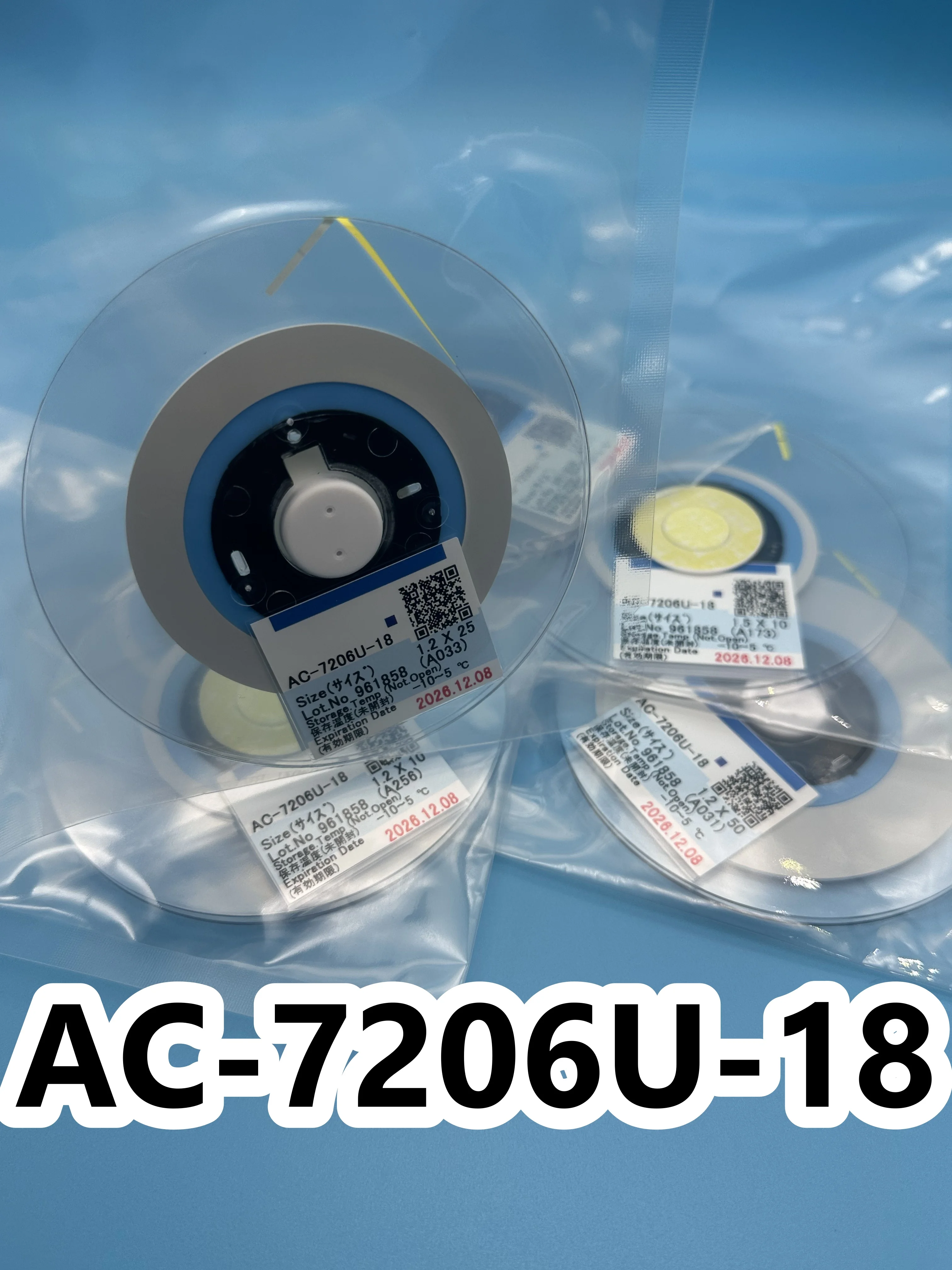Nova Fita ACF AC-7206U-18 para Reparo de Tela LCD 1.2/1.5/2.0mm*10m/25m/50m Filme ACF Condutivo Anisotrópico Original para LCD