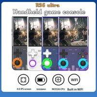 Retro R36 Ultra Handheld Video Game Console 4.0 Inch IPS Screen 128GB Preloaded Games Portable Pocket Player with Linux System