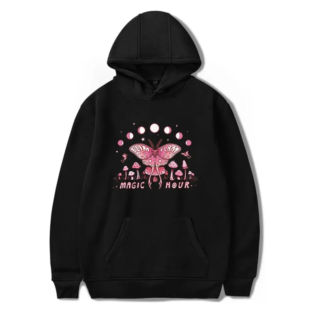 

Mulheres e homens Flamingo Flim Flam Moth Hoodie, moletom de manga comprida, moda Pulôver Roupas 2024