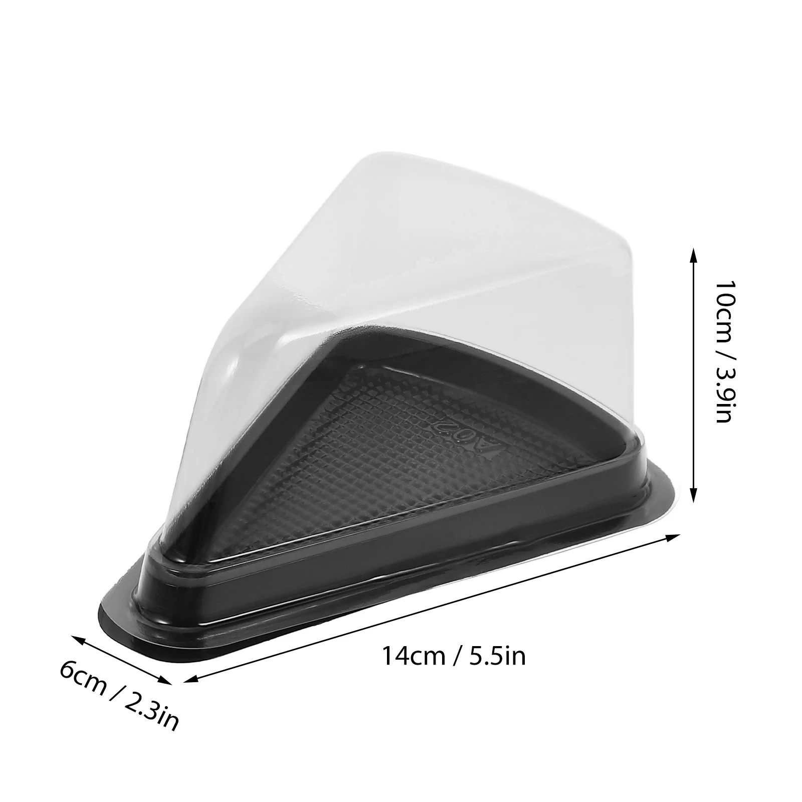 40Pcs Cake Slice Holders Transparent Triangular Containers Safe Durable for Desserts Display Storage Triangular Cake Boxes