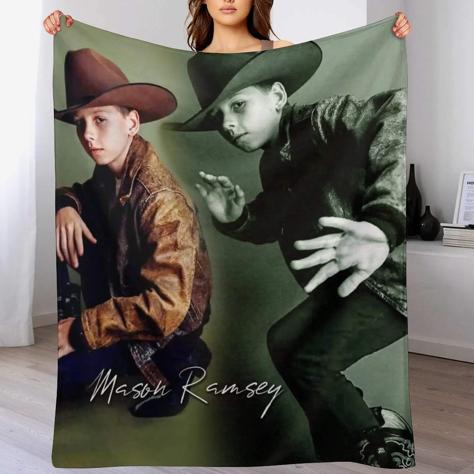 Mason ramsey Throw Blanket Sofa Quilt Travel Kid'S Flannel Fabric Blankets