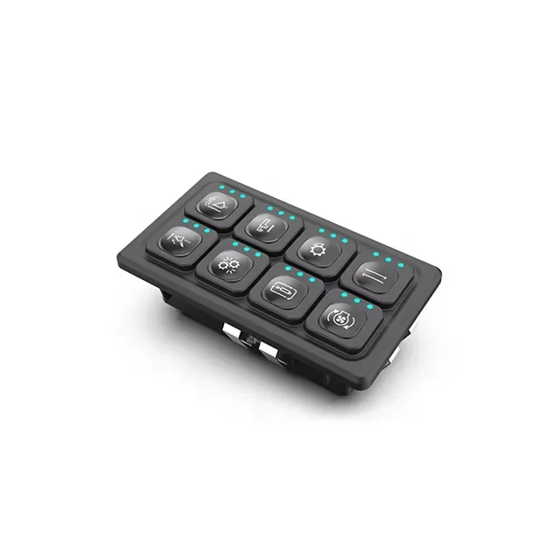 MAF IP65 Push Button Switch Panel Icon Replaceable Keypad CANbus Control Panel Crane Parts Vehicle Operating Panel