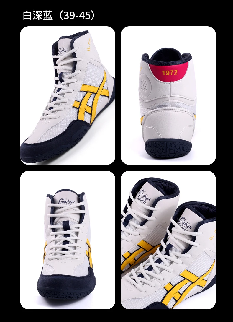 Hochwertige Professionelle Boxschuhe für Herren für Alle Jahreszeiten, Wrestling, Gymnastik, Indoor-Fitness und Umfassendes Training – Detail 21