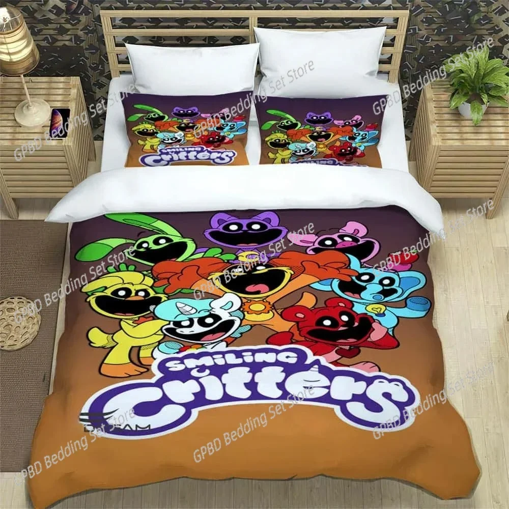 

3D Cartoon S-smiling critters Bedding Sets exquisite bed supplies set duvet cover comforter set bedding set luxury birthday gift