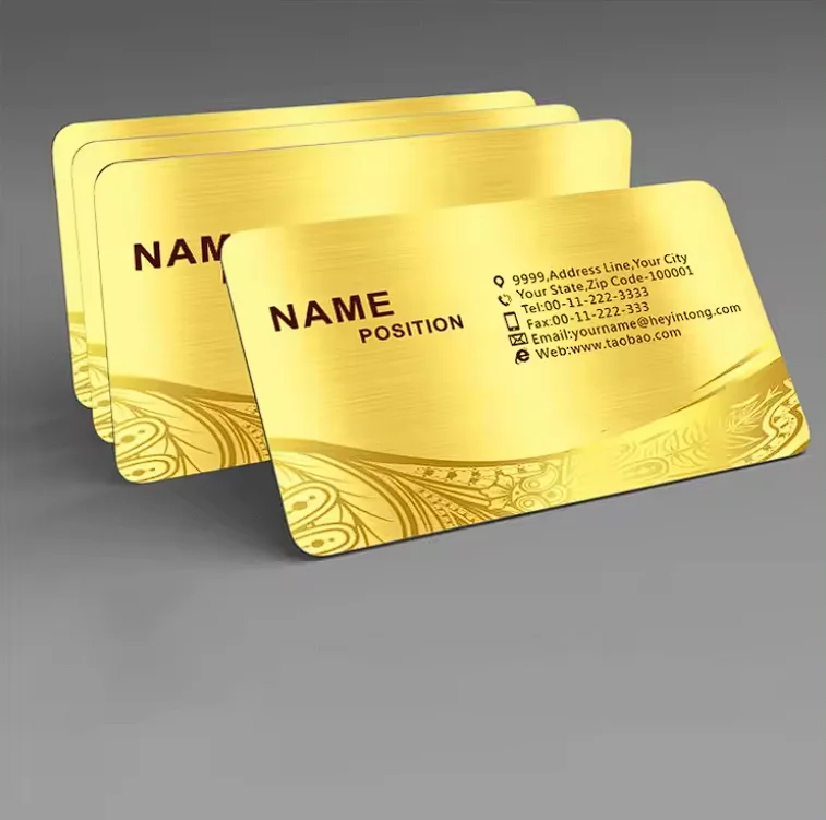 Customized High Quality Luxury Metal Business Card/Stainless Steel Card/Blank Black Card With Free Design