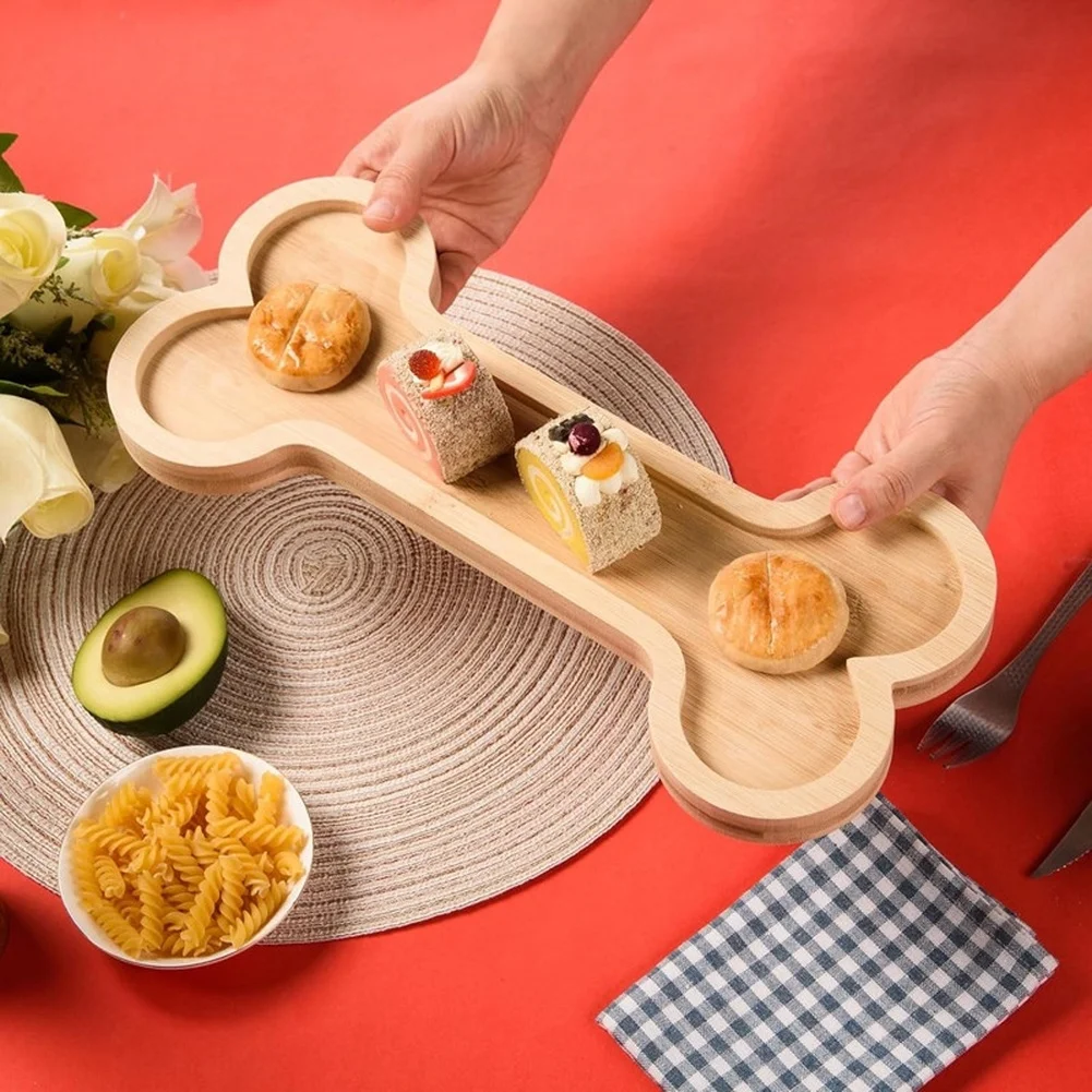 Contoured‑Cut Outline Wood Food Serving Platter Decor Wooden Tray For Snack Cheese Dessert Household Table Party Food Display