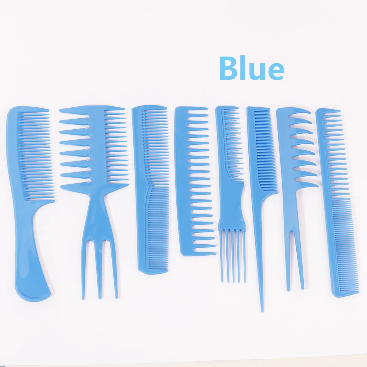 หวีจัดแต่งทรงผม 8 ชิ้น หวีผมหางม้าป้องกันไฟฟ้าสถิต หวีแต่งหน้า อุปกรณ์ตัดผม หวีผม พิเศษสําหรับวิกผมจริง