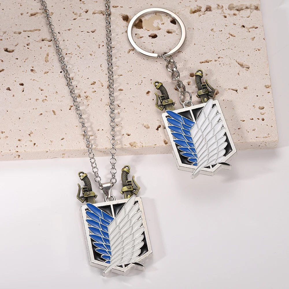 Ожерелье-в-стиле-аниме-«Атака-Титанов»-shingeki-no-kyojin-wings-of-freedom-survey-sword-панк-ожерелье-для-женщин-и-мужчин-ювелирные-изделия-для-косплея