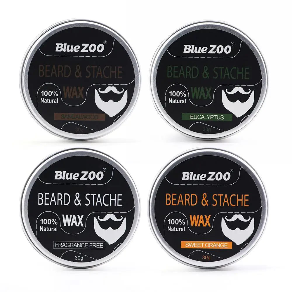 Set Organic Natural Beard Care Wax Balm Beard removal Men Beard Care Styling Moisturizing Effect Beard Conditioner