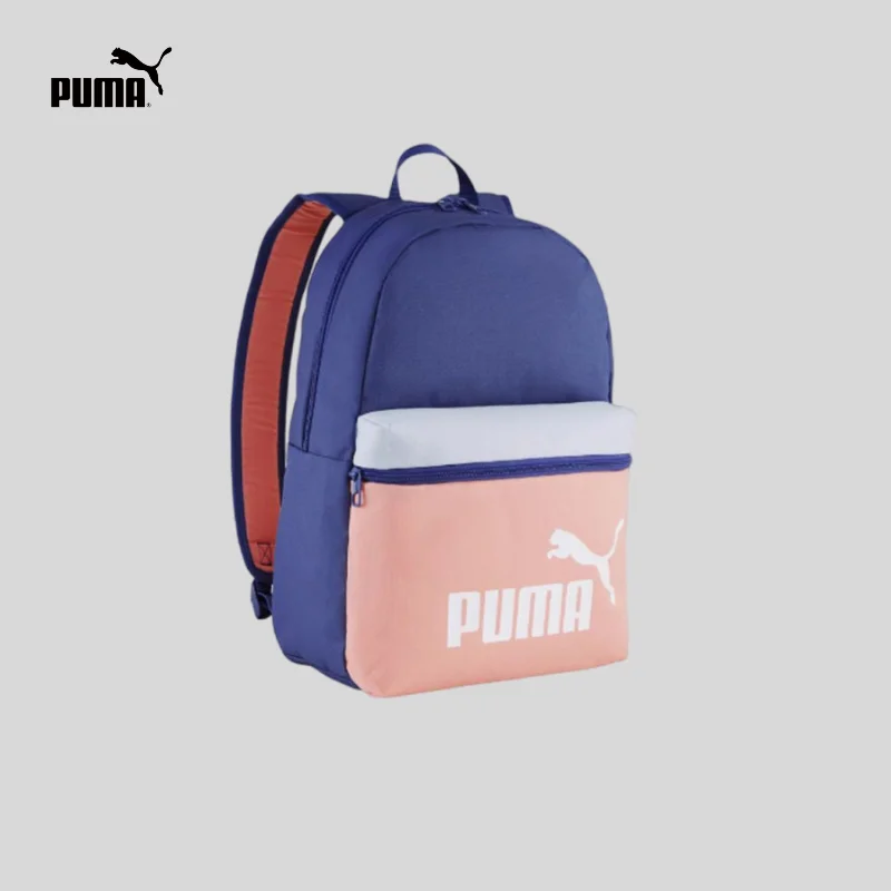 Puma New Men's and Women's Blue and Pink Zipper Closed Casual Backpack 091175-03