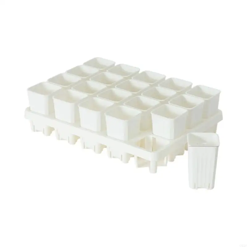 G92C 8/12/20 Cell Propagation tray with removable pots for rooting and home gardening