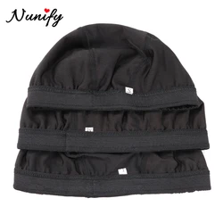 6Pcs Snood Hair Net Nunify Weaving Cap With Great Elastic Band Free Size For All People U Part Lace Dome Cap With Mono Hairnet