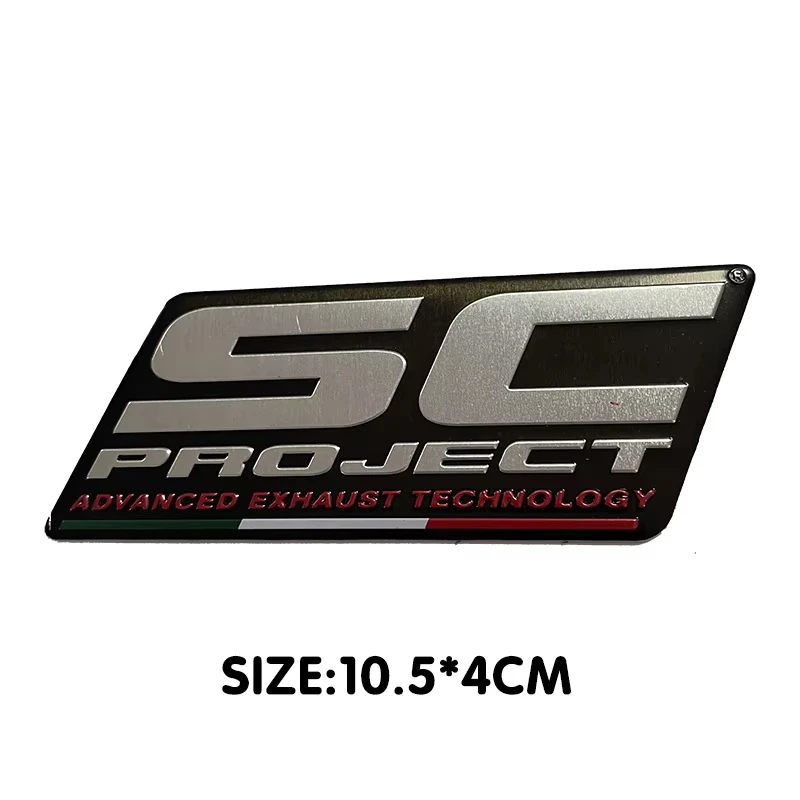 

SC PROJECT Motorcycle Exhaust Pipe Sticker High Temperature Resistant Automobile Moto Scooter Aluminum Alloy Decorative Decal